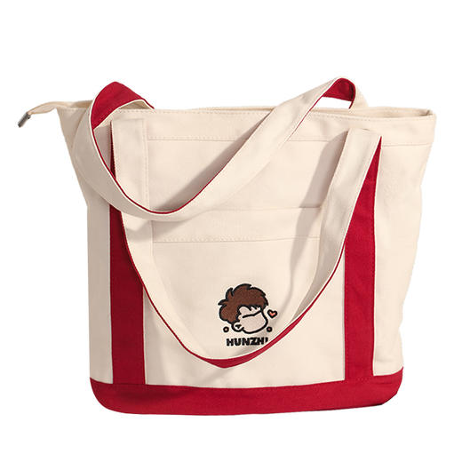 【混知】单肩帆布包 双层内衬 刺绣工艺【混知出品】 商品图5