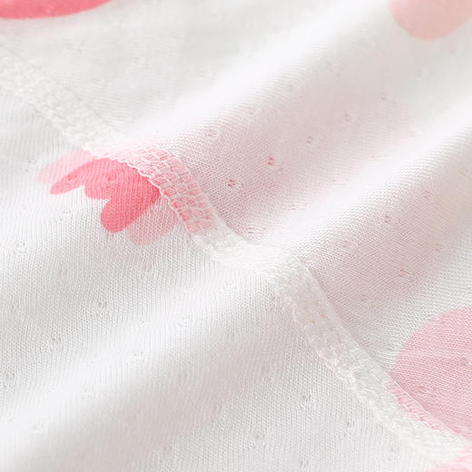 【AB双面 后背透气网眼清爽过夏】婴儿宝宝夏款透气网连体衣新生宝宝竹棉无骨开衫哈衣睡衣薄款短袖 商品图3