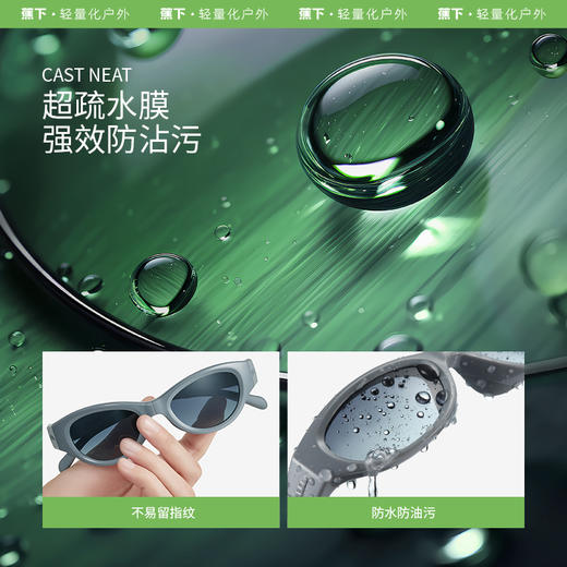 蕉下发箍折叠墨镜FO31724猫眼小框太阳镜防晒防紫外线开车遮阳镜 商品图4