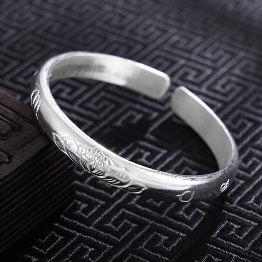 【花福同享】子佩集S999银手工手镯原创设计【55081132】2407 商品图5