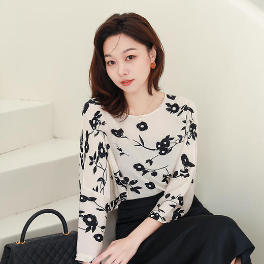 火桐hooton灯笼袖真丝衬衫 2288/2286 商品图10