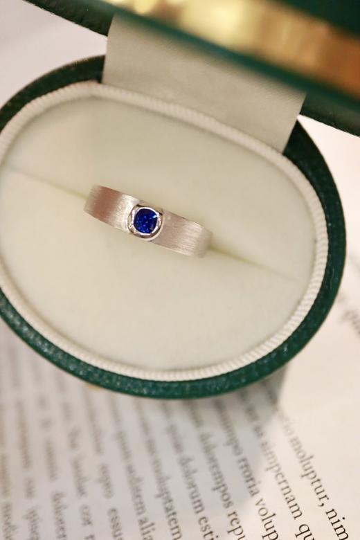 0.27ct 蓝宝石戒指 商品图5