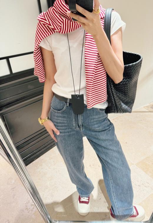 【包邮发顺丰】洛诗琳夏季新款柔软透气纯天然棉亲柔感阔腿直筒牛仔裤KTT326 商品图4