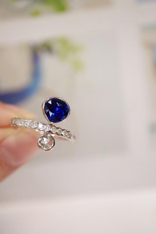 1.17ct 蓝宝石戒指 商品图0