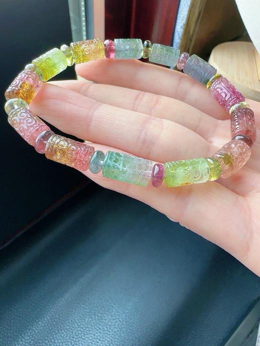 19.32g 雕刻碧玺手链 商品图7