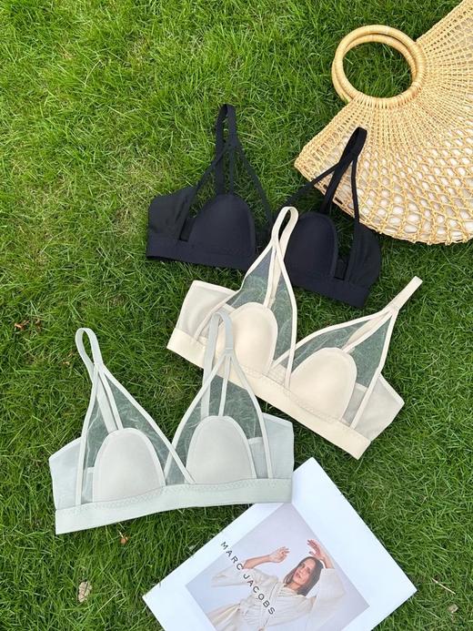 🔥今夏爆火的okso网纱兔耳朵内衣，亲肤透气~舒服又“减负”，呵护肌肤，裸感承托不空杯，小胸不空杯，大胸不显胖，零感体验，无钢圈无束缚 商品图1