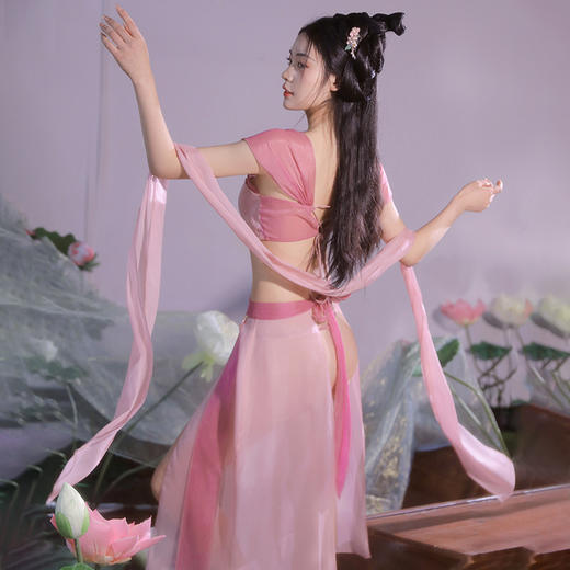 霏慕 情趣内衣古装角色扮演绝世舞姬仙女下凡分片露臀古风装性感睡衣6469  均码 商品图7
