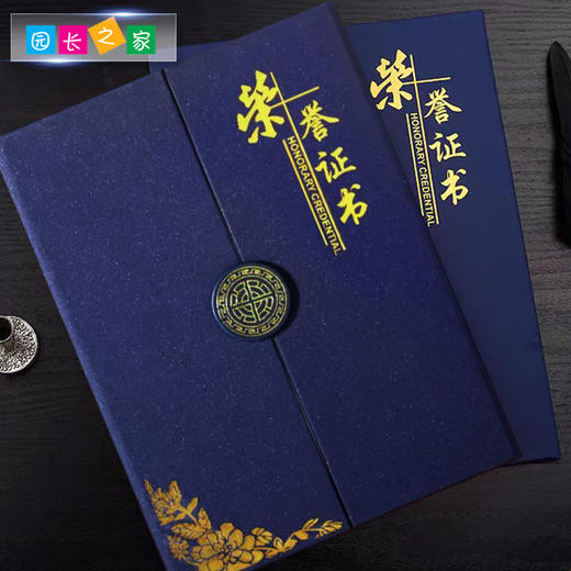 三折式荣誉证书珠光烫金面 商品图2