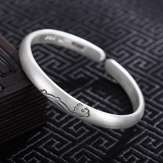 【如意之约】子佩集S999银手工手镯原创设计【55071207】2407 商品图1