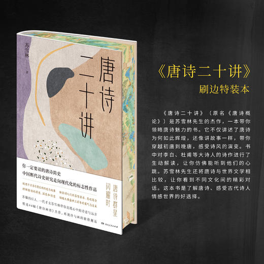 唐诗二十讲|苏辙后人才女苏雪林你领略大唐三百年的辉煌与风采 商品图1