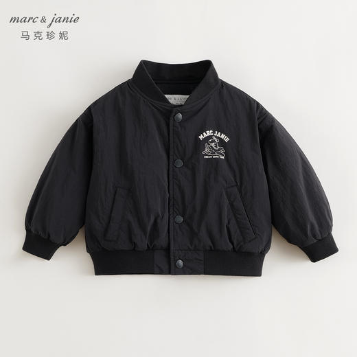 马克珍妮男童时尚趣味小狗棒球服儿童外套夹克宝宝秋装新款241035 商品图1