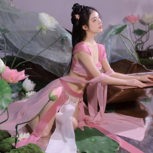 霏慕 情趣内衣古装角色扮演绝世舞姬仙女下凡分片露臀古风装性感睡衣6469  均码 商品图6