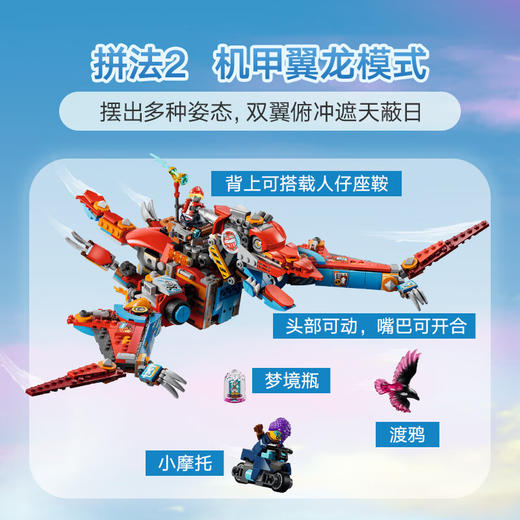 乐高积木L71484	梦境城猎人库珀的霸王龙变身机甲 商品图4