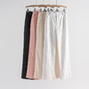 丁摩 天丝亚麻阔腿裤女宽松休闲长裤显瘦直筒拖地裤透气舒适高腰裤子4ZF-11801 商品缩略图1