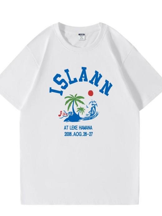 抢2件59元！美式纯棉短袖t恤女200克上衣T恤潮流宽松潮牌ins半袖体恤衣服女 商品图4