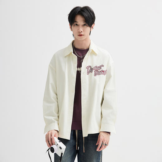 【新品上新】HX 春夏季翻领长袖衬衫C103430005101 商品图3