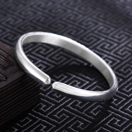 【花福相伴】子佩集S999银手工手镯原创设计【55081133】2407 商品图2