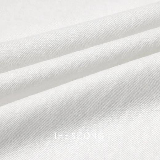 THESOONG|极简公式"经典圆领肤感白色长袖上衣打底衫HWTX5170 商品图4