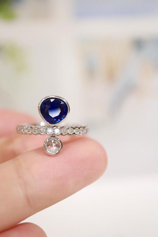 1.17ct 蓝宝石戒指 商品图4