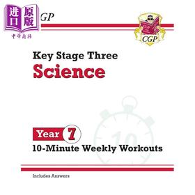 【中商原版】英国原版CGP New KS3 Year 7 Science 10-Minute Weekly Workouts (includes answers)