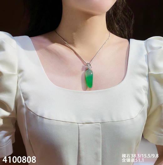 高冰艳绿福瓜吊坠【4100808】具体价格微信咨询 商品图4