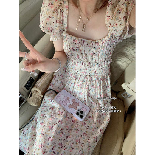 金蘑菇菇  le flora 小桃花 /夏末清甜娇俏系碎花连衣裙 商品图1