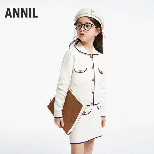 女童小香风毛衣套装新款安奈儿童装实体店同款AG434524 商品图2