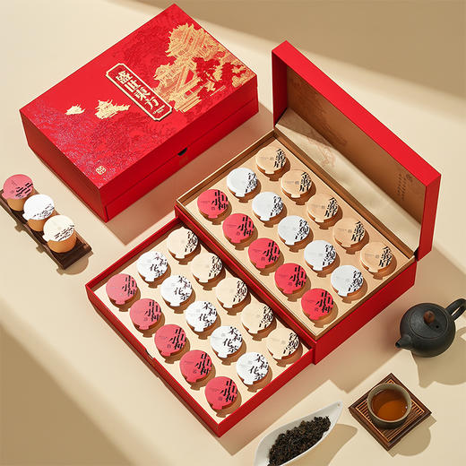 【盛世东方】去寻微信会员专享 特级金骏眉 正山小种 茉莉花 大红袍 铁观音 茶叶礼盒 净含量215g 商品图5