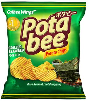 Calbee牌波塔比烤海苔味薯片-68g 商品图0