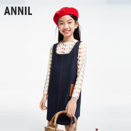 女童防褪色牛仔裙复古优雅新款安奈儿童装实体店同款AG433611 商品图1