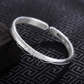 【祥云轻笼】子佩集S999银手工手镯原创设计【55081115】2407