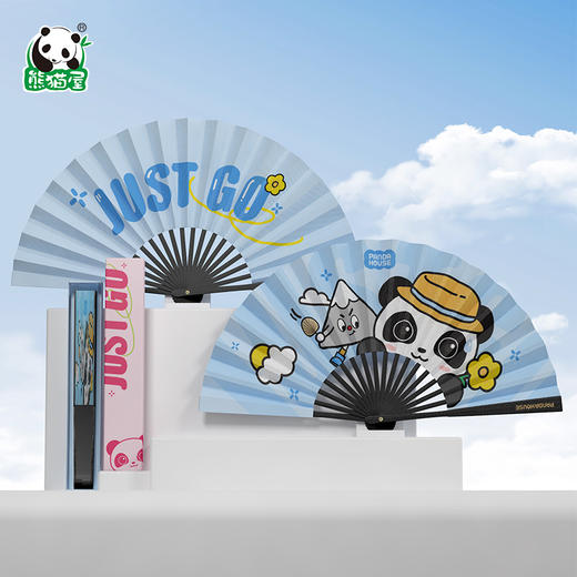 熊猫屋PANDAHOUSE Just go折扇 多款可选 商品图0