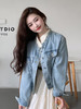 【百图lulu定制】【秒出门牛仔外套】圆领 休闲  减龄 牛仔长袖外套 商品缩略图13