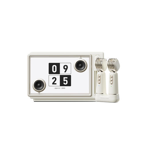 猫王 灵感小岛歌词音响透明悬浮K歌蓝牙音箱话筒家庭用ktv 商品图0