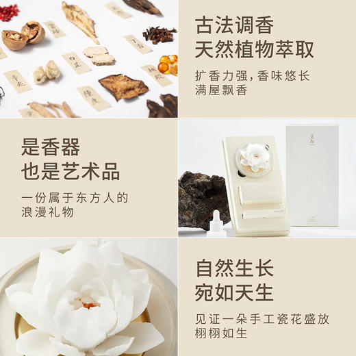 广诚行-风荷陶瓷花香薰礼盒 商品图3