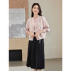 【年货节】熙世界轻国风提花棒球服外套2025秋季新款中式复古盘扣粉色上衣 商品缩略图2