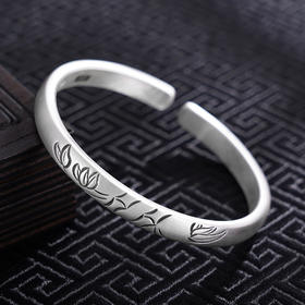 【君子竹雅】子佩集S999银手工手镯原创设计【55071220】2407