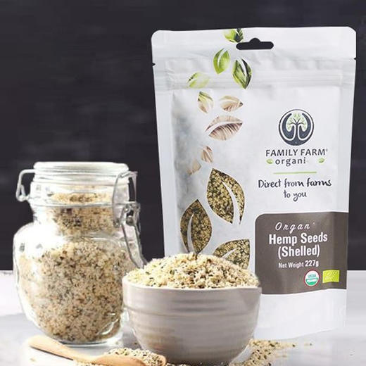 Family Farm即食火麻仁籽脱壳健身值物蛋白补充营养肠道 商品图2