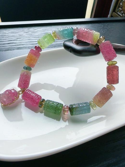 27.5g 雕刻碧玺手链 商品图5