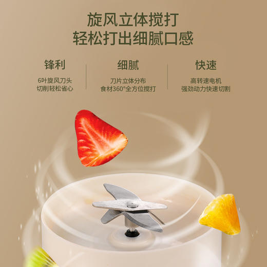 【多功能便捷果汁碎冰杯】新品榨汁机，果汁好滋味！自动碎冰杯，更加爽滑可口。家用小型便携，随时随地畅享美味。多功能炸果汁。细节精致，让你随时随地补充维C！ 商品图2