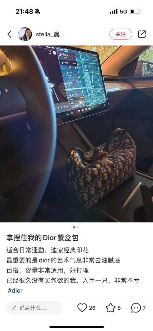 Dio r 老花Nomad饭盒包腋下包081203 商品图6