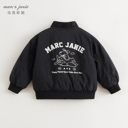 马克珍妮男童时尚趣味小狗棒球服儿童外套夹克宝宝秋装新款241035 商品图2