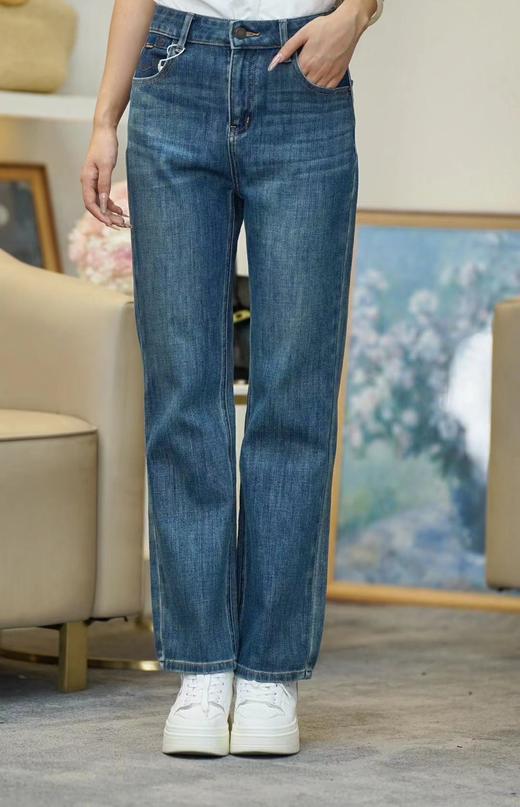 【内购不退换】【蓝M1黑S1】臣禾	时髦直筒裤JZ243060158【金猪甄选】 商品图0