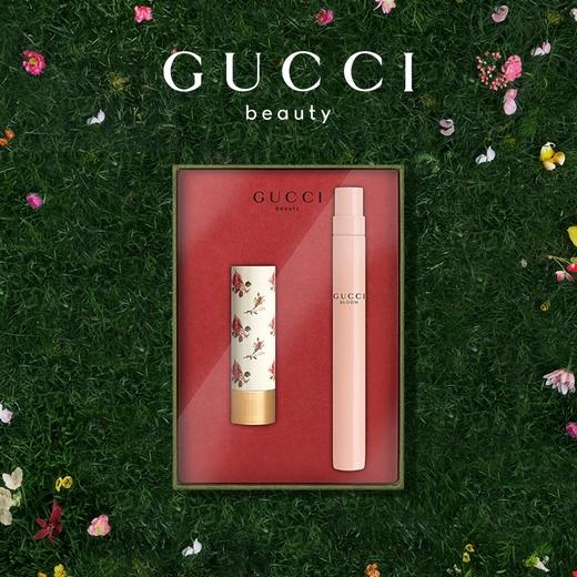GUCCI古驰倾色花悦丝润节日礼盒香水口红套装 丝润碎花口红25色号+花悦女士香水10ml礼盒 商品图1