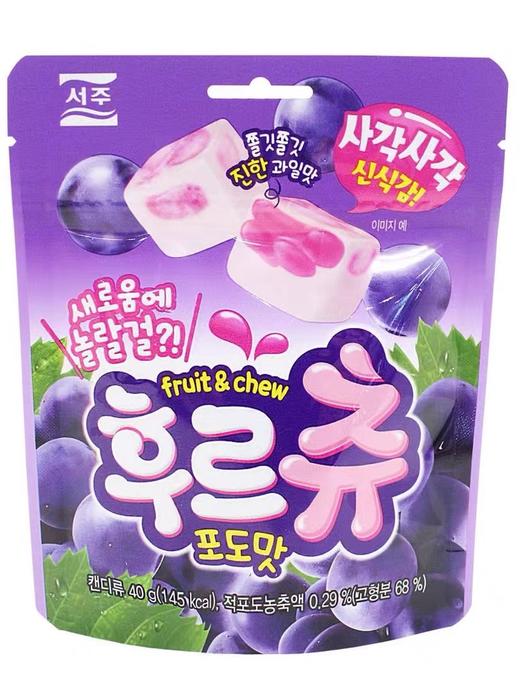 西周/葡萄味块状软糖40g 商品图0