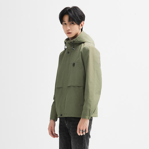 【新品上新】HX 春秋季带帽茄克衫外套Y105430005101 商品图1