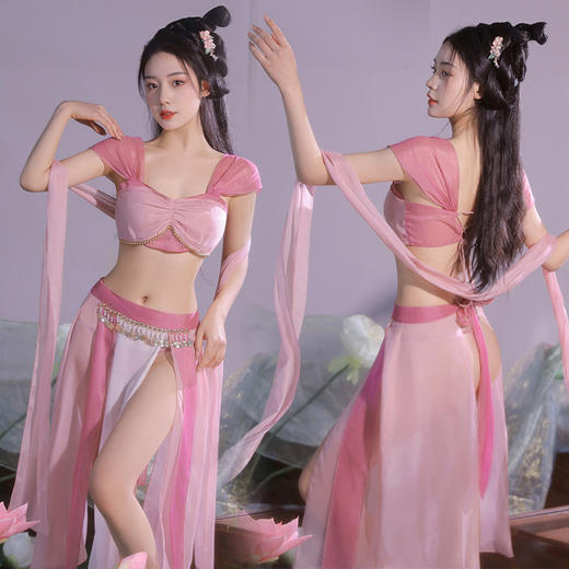 霏慕 情趣内衣古装角色扮演绝世舞姬仙女下凡分片露臀古风装性感睡衣6469  均码 商品图10
