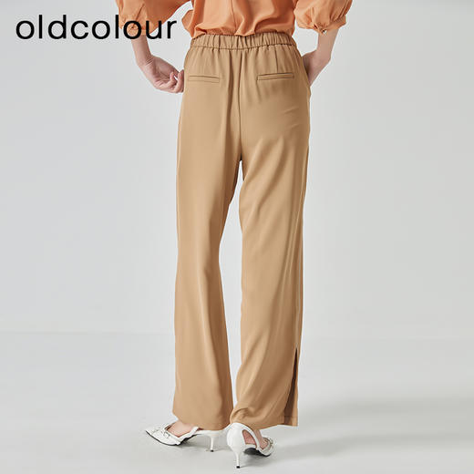 oldcolour21夏垂感直筒裤系带宽松休闲裤N21073179 商品图4