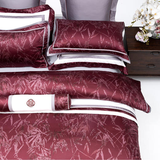 多喜爱70S云丝缎六件套 叶影婆娑 商品图3