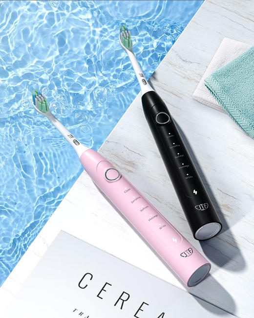 JTF 电动牙刷P100 成人声波震动电动牙刷 智能自适应软毛情侣款送男友/送女友智能感应 商品图6